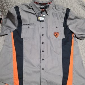 Harley Davidson Button Up